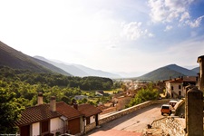 Dorf mit Landschaft in der Toskana bei der Radreise Toskana Grand Tour